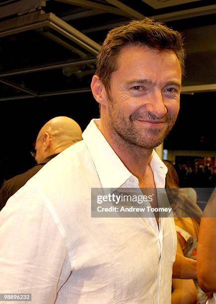 Hugh Jackman attends the 3rd Annual Aerospace Fight for Fitness Competition>> at the Aerospace High Performance Center on May 6, 2010 in New York...