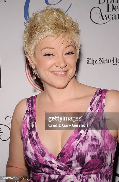 Actress Carrie Cimma attends the 2010 Drama Desk Award nominees cocktail reception at Churrascaria Plataforma on May 6, 2010 in New York City.