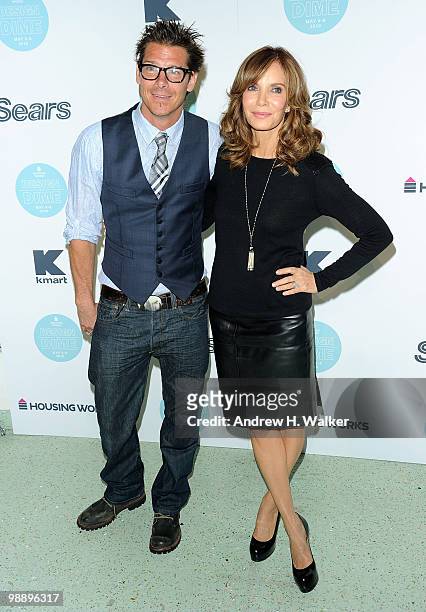 Ty Pennington and Jaclyn Smith attend the 6th Annual Housing Works Design on a Dime charity shopping event at the Metropolitan Pavilion on May 6,...