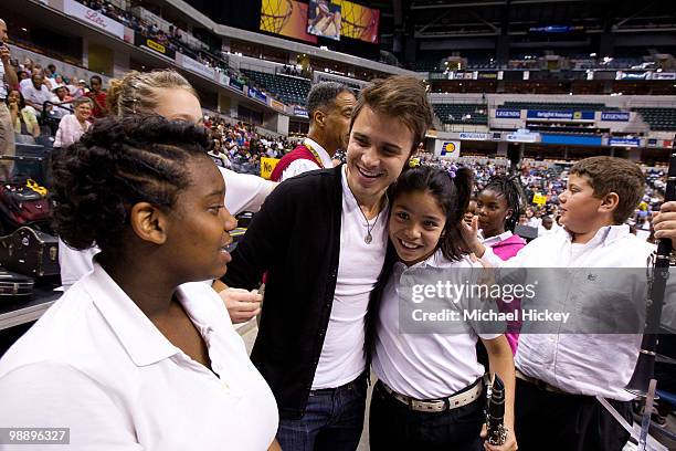 Kris Allen celebrates the VH1 Save the Music Foundation at the Conseco Fieldhouse on May 6, 2010 in Indianapolis, Indiana.