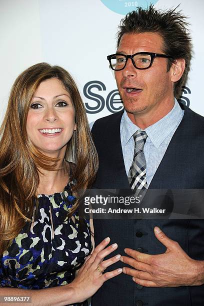 Leslie Segrete and Ty Pennington attend the 6th Annual Housing Works Design on a Dime charity shopping event at the Metropolitan Pavilion on May 6,...