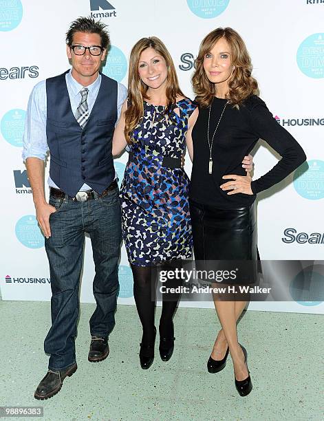 Ty Pennington, Leslie Segrete and Jaclyn Smith attend the 6th Annual Housing Works Design on a Dime charity shopping event at the Metropolitan...