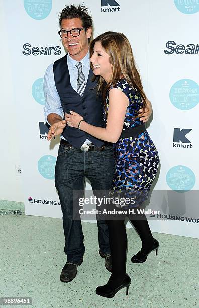 Ty Pennington and Leslie Segrete attend the 6th Annual Housing Works Design on a Dime charity shopping event at the Metropolitan Pavilion on May 6,...