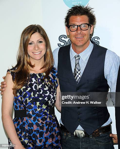 Leslie Segrete and Ty Pennington attend the 6th Annual Housing Works Design on a Dime charity shopping event at the Metropolitan Pavilion on May 6,...