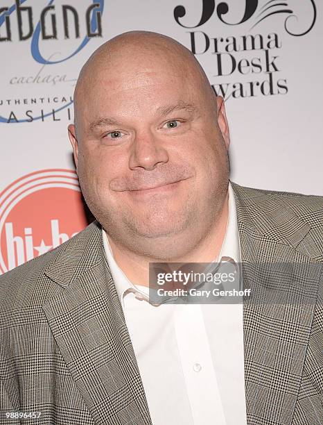 Actor Kevin Chamberlin attends the 2010 Drama Desk Award nominees cocktail reception at Churrascaria Plataforma on May 6, 2010 in New York City.