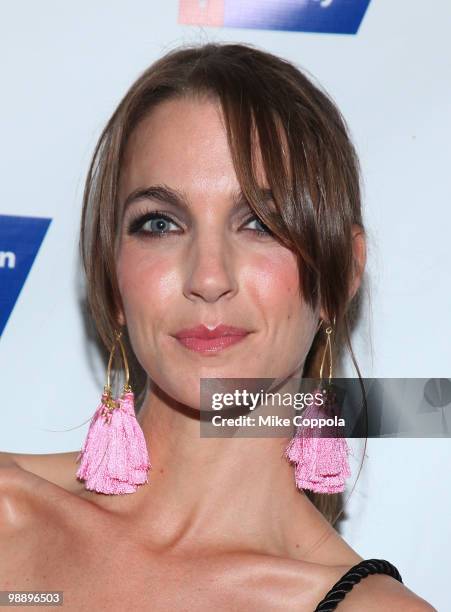 Television personality Sarah Klo attends The American Cancer Society's 2010 Pink and Black Tie Gala at Steiner Studios on May 6, 2010 in the Brooklyn...