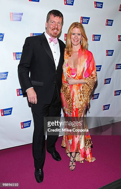 Television personalities Alex McCord and Simon Van Kempen attend The American Cancer Society's 2010 Pink and Black Tie Gala at Steiner Studios on May...