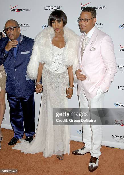 Quincy Jones, Naomi Campbell and Terrence Howard