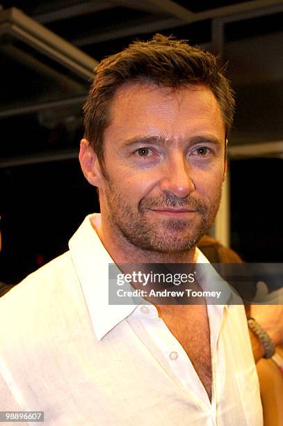 Hugh Jackman attends the 3rd Annual Aerospace Fight for Fitness Competition>> at the Aerospace High Performance Center on May 6, 2010 in New York...