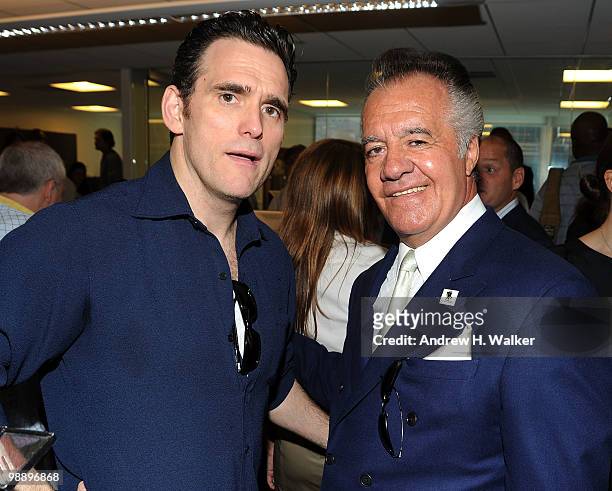 Actors Matt Dillon and Tony Sirico attend the 8th Annual Commissions for Charity Day at BTIG on May 6, 2010 in New York City.