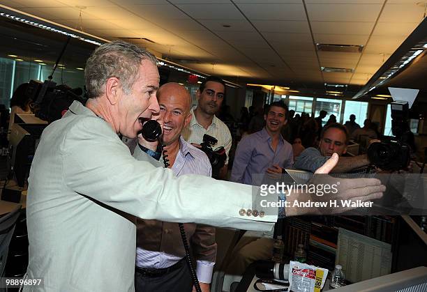 John McEnroe attends the 8th Annual Commissions for Charity Day at BTIG on May 6, 2010 in New York City.