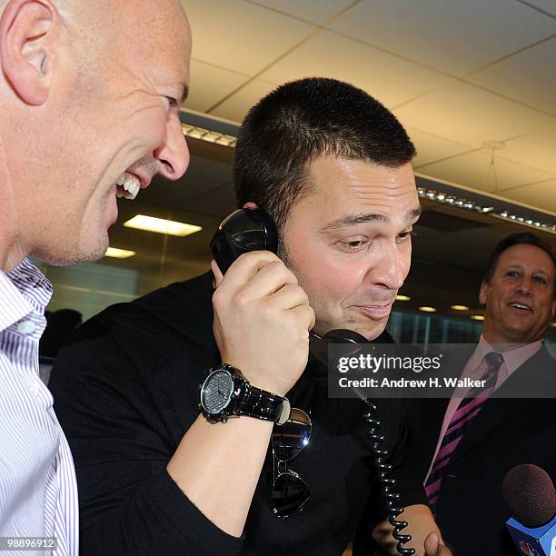 Nick Swisher attends the 8th Annual Commissions for Charity Day at BTIG on May 6, 2010 in New York City.