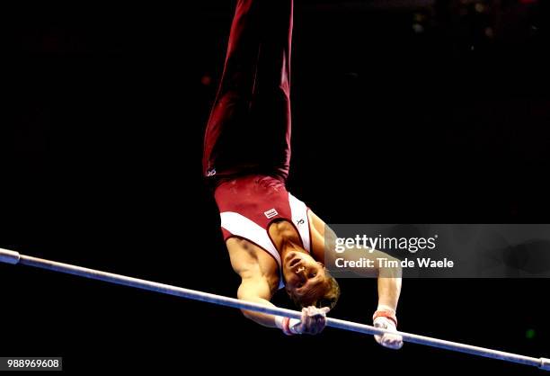 World Championships 2003, Zbickis Denis , Lat, , High Bar, Barre Fix /Championat Du Monde Gymnastique, Wereldkampioenschappen, Arrowhead Pond Of...
