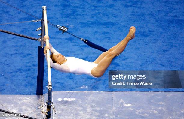 World Championships 2003 /Zamolodchikova Elena, Rus, Uneven Bars, Barres Asymetriques, Women Qualification, Qualifications Femmes Championat Du Monde...