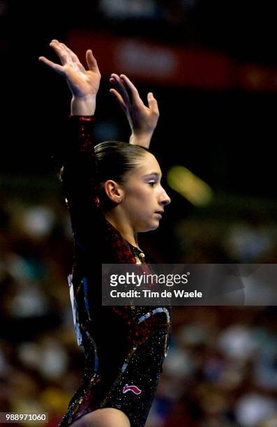 World Championships 2003 /Moro Sara, Esp, Balance Beam, Poutre, Women Qualification, Qualifications Femmes Championat Du Monde Gymnastique,...