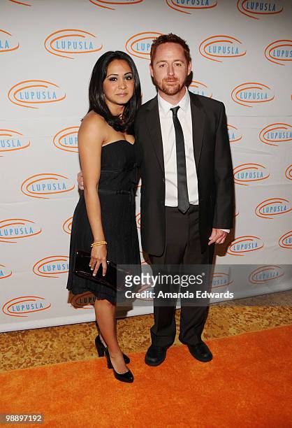 Actors Parminder Nagra and Scott Grimes arrive at the 2010 Lupus LA Orange Ball at the Beverly Wilshire Four Seasons Hotel on May 6, 2010 in Beverly...