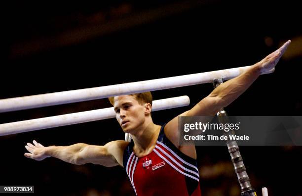 World Championships 2003 /Hamm Paul, Usa, Parallel Bars, Barres Paralleles, Men Team Final, Finale Equipes Hommes, Championat Du Monde Gymnastique,...