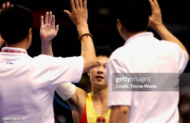 World Championships 2003 /Li Xiao-Peng, Chn, Parallel Bars, Barres Paralleles, Men Team Final, Finale Equipes Hommes, Championat Du Monde...