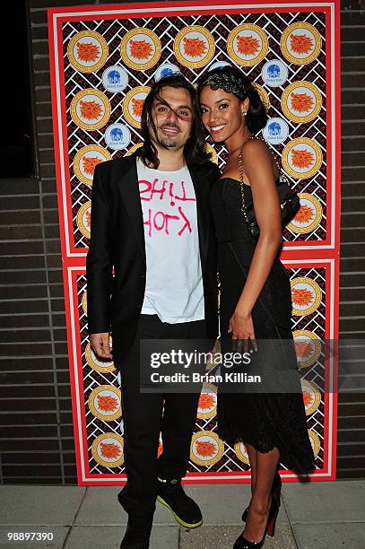 Designer Jamison Ernest and model Selita Ebanks attend Rosario Dawson's birthday party at Trump SoHo on May 6, 2010 in New York City.