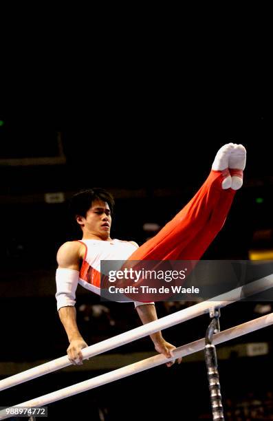World Championships 2003 /Tomita Hiroyuki , Parallel Bars, Barres Paralleles, Mens Individual All-Round Final, Finale Individuelles General Femmes,...