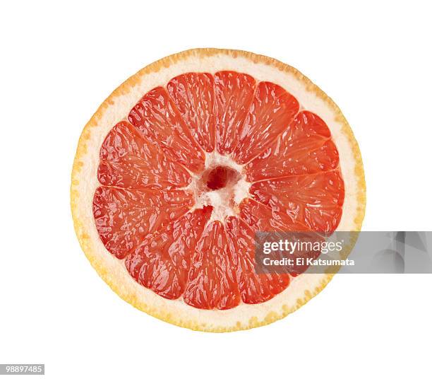grapefruit on white - grapefruit stock pictures, royalty-free photos & images