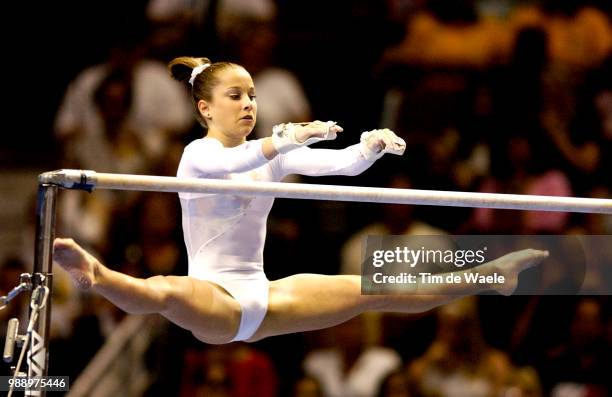 World Championships 2003 /Patterson Carly , High Bar, Barre Fixe, Womens Individual All-Round Final, Finale Individuelles General Femmes, Championat...