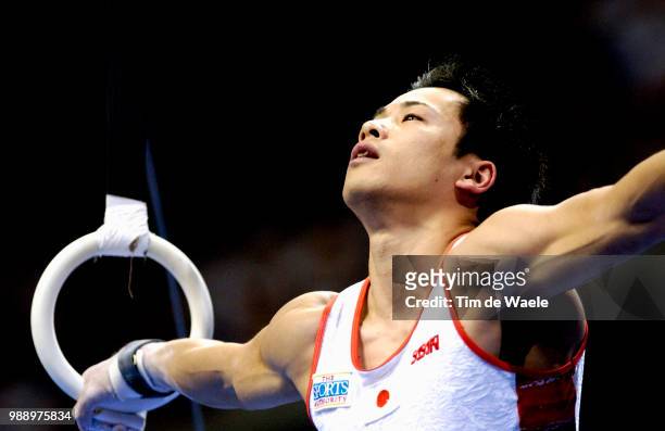 World Championships 2003 /Yamada Tatsuya , Still Rings, Anneaux /Mens Individual Apparatus Finals, Finales Individuelles Par Appareiles Hommes,...