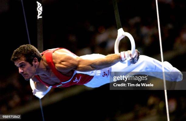 World Championships 2003, Jovtchev Jordan , Still Rings, Anneaux /Mens Individual Apparatus Finals, Finales Individuelles Par Appareiles Hommes,...