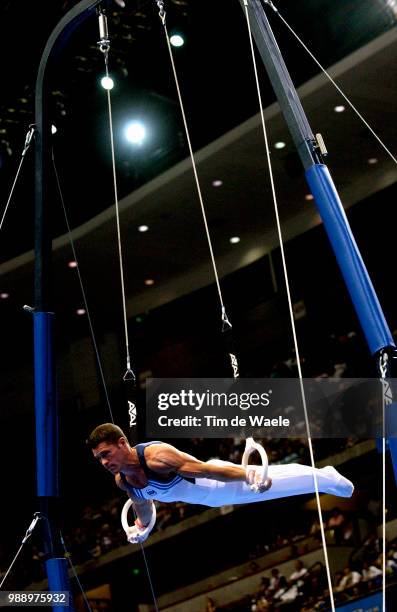 World Championships 2003 /Wilson Blaine , Still Rings, Anneaux /Mens Individual Apparatus Finals, Finales Individuelles Par Appareiles Hommes,...