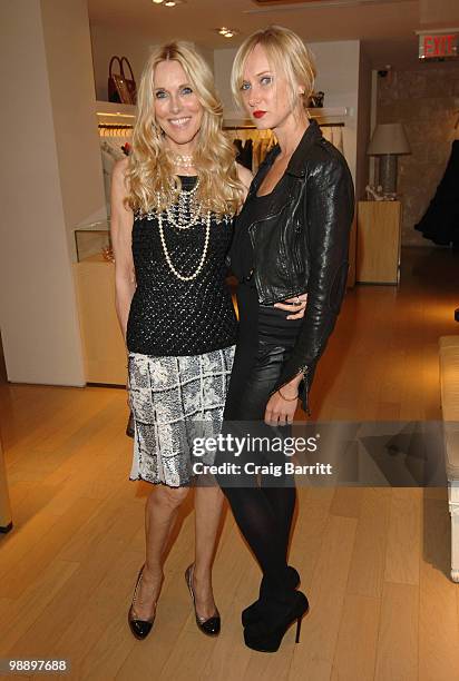 Alana Stewart and Kimberly Stewart at Raquel Welch "Beyond The Cleavage" Book Party Hosted By Alana Stewart at Oscar de La Renta Boutique on May 6,...