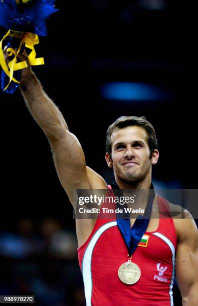 World Championships 2003 /Podium, Jovtchev Jordan , Floor Exercise, Sol, Mens Individual Apparatus Finals, Finales Individuelles Par...