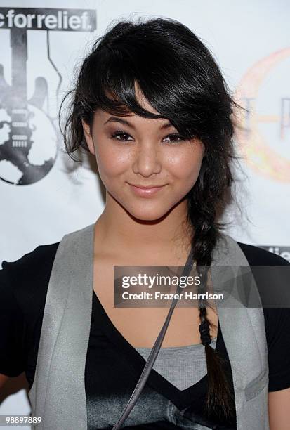 Actress Fivel Stewart arrives at the launch party of Capcom's "Lost Planet 2" hosted By Olivia Munn, at the Roosevelt Hotel on May 6, 2010 in...