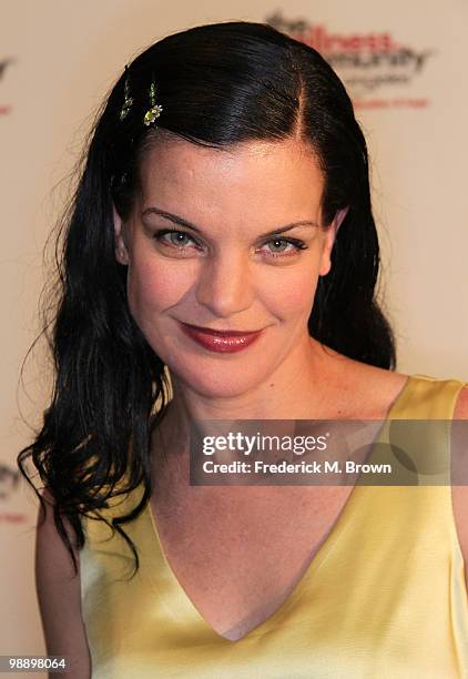 Actress Pauley Perrette attends the 12th annual tribute to the Human Spirit Awards at the Beverly Hills Hotel on May 6, 2010 in Beverly Hills,...