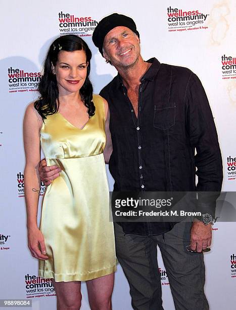 Actress Pauley Perrette and recording artist Chad Smith attend the 12th annual tribute to the Human Spirit Awards at the Beverly Hills Hotel on May...