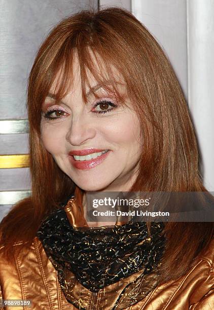 Actress Judy Tenuta attends the Hollywood Museum's reception for Jeran Design's graffiti gown at the Hollywood History Museum on May 6, 2010 in Los...