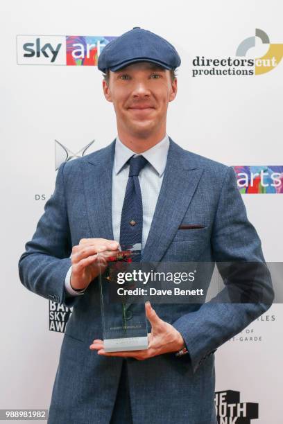 Benedict Cumberbatch attends The South Bank Sky Arts Awards 2018 at The Savoy Hotel on July 1, 2018 in London, England.