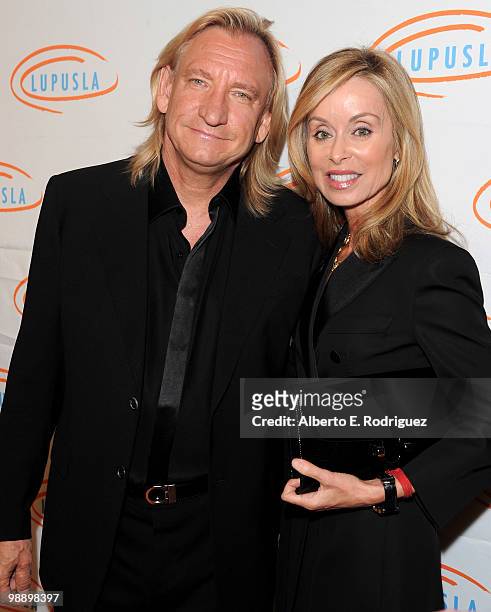 Singer Joe Walsh and wife Marjorie Walsh arrive at the 10th Annual Lupus LA Orange Ball on May 6, 2010 in Beverly Hills, California.