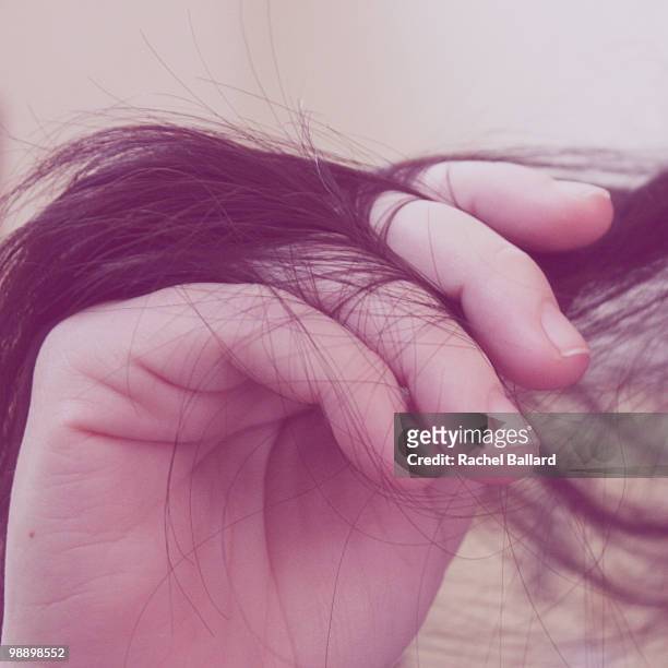 hand in hair - billard stock pictures, royalty-free photos & images