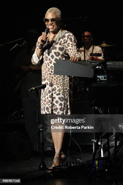 Dee Dee Bridgewater performs with The Memphis Soulphony during the 2018 Festival International de Jazz de Montreal at Quartier des spectacles on June...