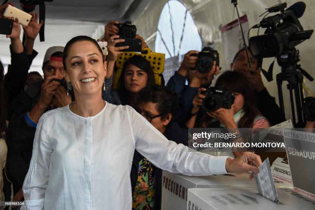 MEXICO-ELECTION-VOTE-SHEINBAUM