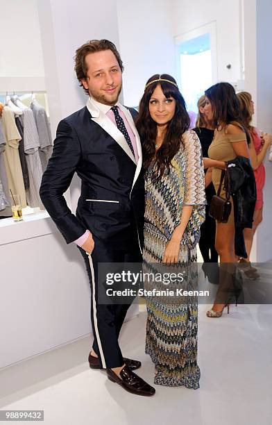 Derek Blasberg and Nicole Richie attend CLASSY by Derek Blasberg Book Launch on May 6, 2010 in Beverly Hills, California.