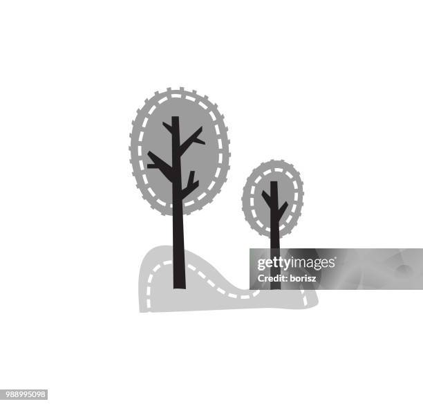 trees - birch trees spring stock illustrations