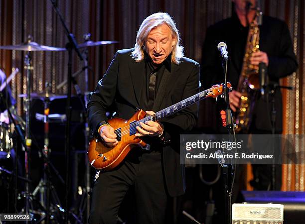 Singer Joe Walsh performs at the 10th Annual Lupus LA Orange Ball on May 6, 2010 in Beverly Hills, California.