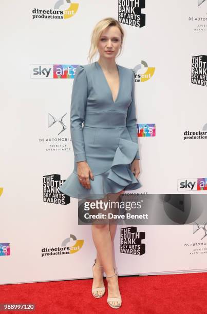 Emily Berrington attends The South Bank Sky Arts Awards 2018 at The Savoy Hotel on July 1, 2018 in London, England.