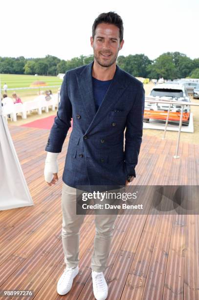 Jamie Redknapp attends the Audi Polo Challenge at Coworth Park Polo Club on July 1, 2018 in Ascot, England.