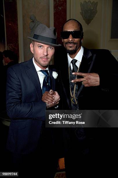 Recording artists Matt Goss and Snoop Dogg attend the 10th Annual Lupus LA Orange Ball - Orange Carpet Arrivals at the Beverly Wilshire Four Seasons...