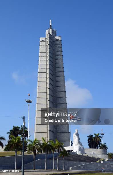 jose marti memorial and statue in havana, cuba - jose marti stock pictures, royalty-free photos & images