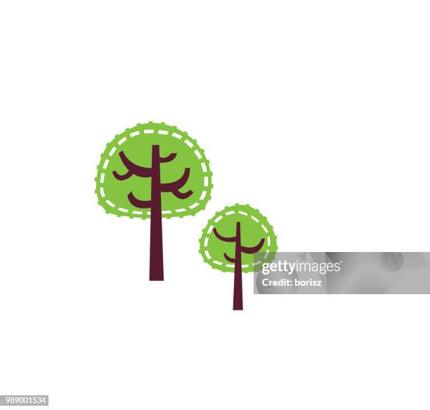 trees - maple tree trunk stock illustrations