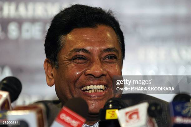Asian Cricket Council Chief Executive Syed Ashraful Haq addresses reporters in Colombo on May 6, 2010. Haq was in Colombo to announce the four-nation...