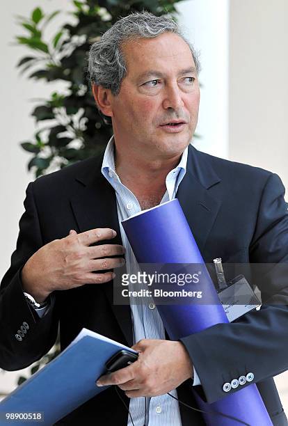 Samih Sawiris, chief executive officer of Orascom Development Holding AG, attends the St.Gallen symposium in St. Gallen, Switzerland, on Thursday,...